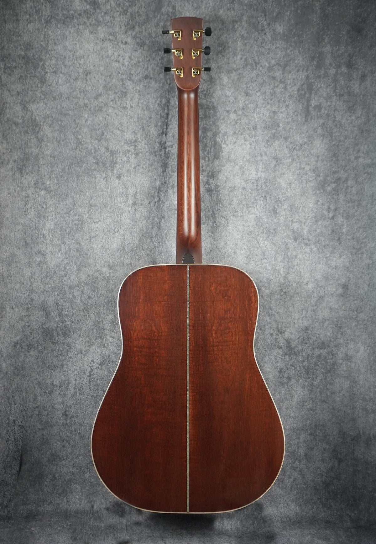 2026 Huss & Dalton DM: Thermo Cured Red Spruce Top, Figured Mahogany Back & Sides