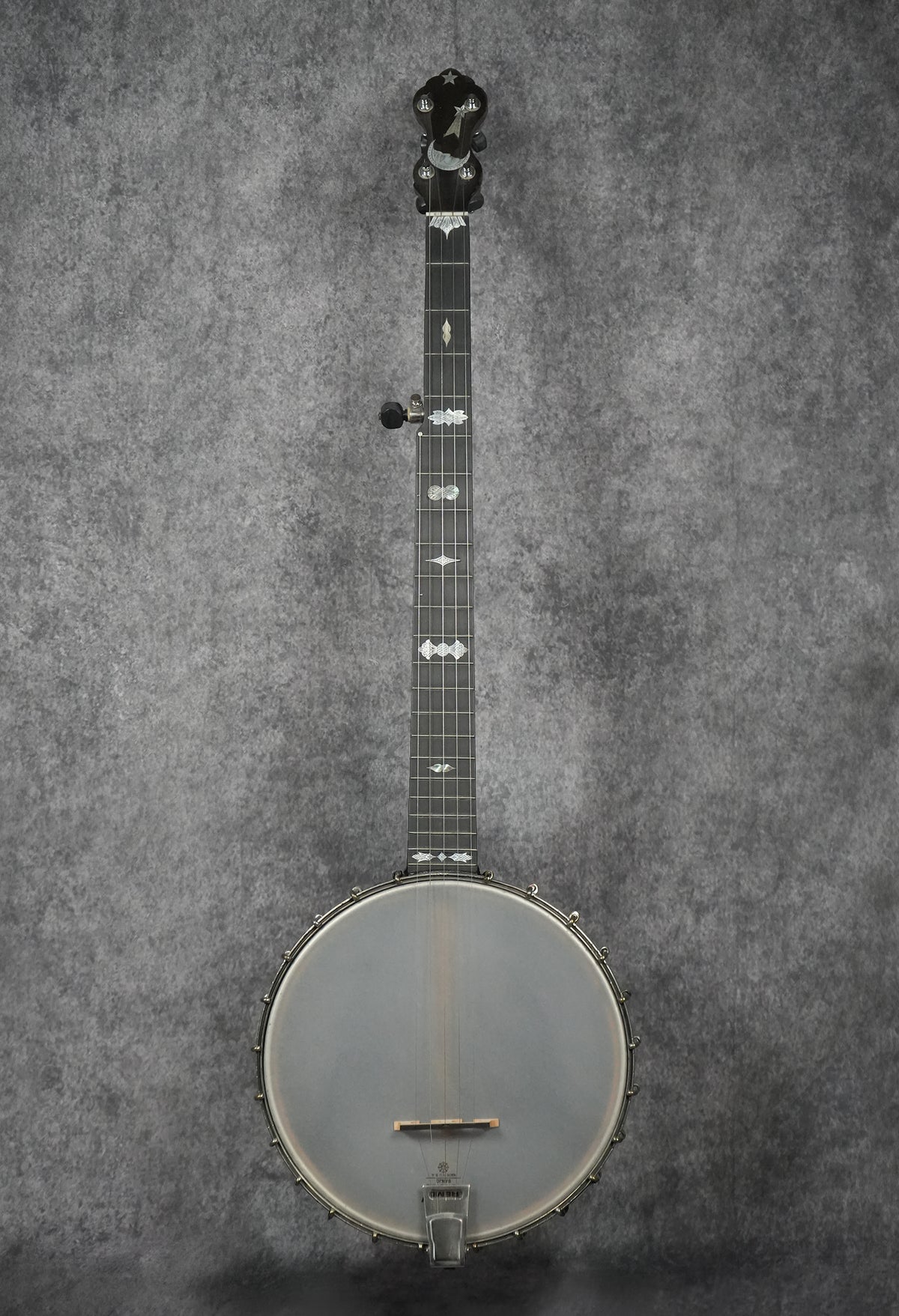1896 W.A. Cole Eclipse Man on the Moon open back 5-string banjo Serial #3283