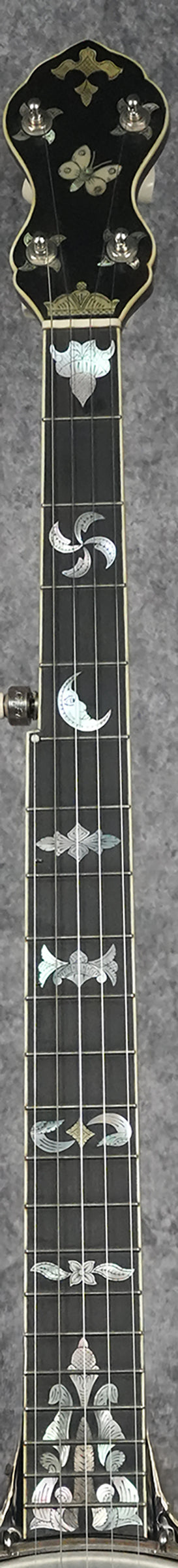 White Custom Cole Open Back Banjo