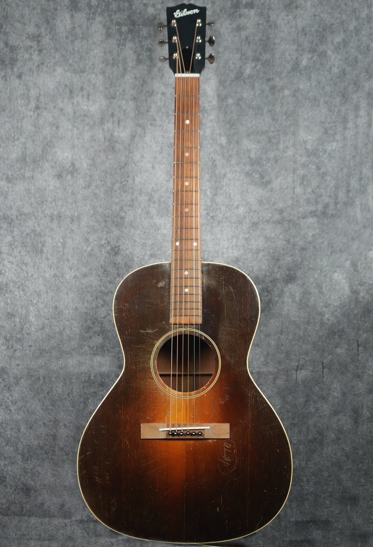 c.1930 Gibson TG-00 (Converted Tenor Guitar) - Very Good Condition