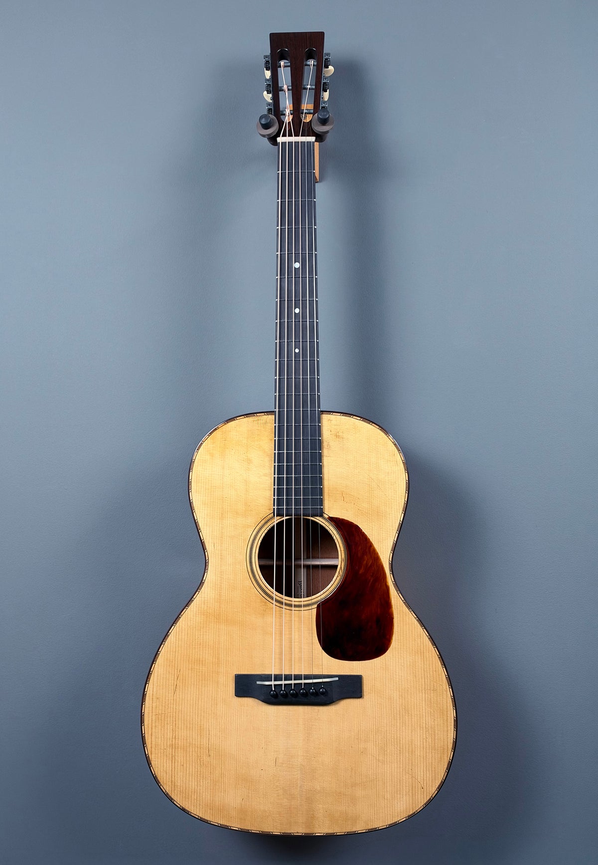 2026 Bruce Guitars 12-fret 000-18 custom Adirondack, Quilt Mahogany Serial #26111