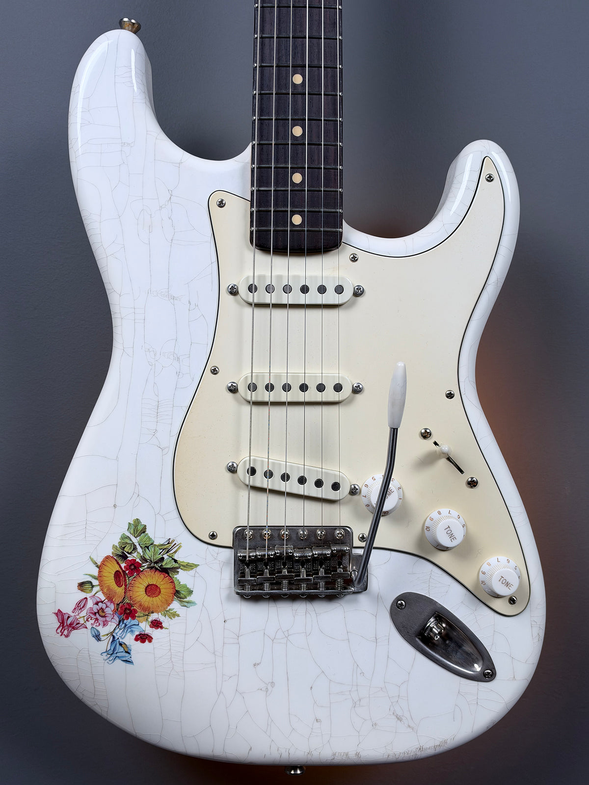 2026 Bruce Guitars Letter Series S Aged White Serial #26109