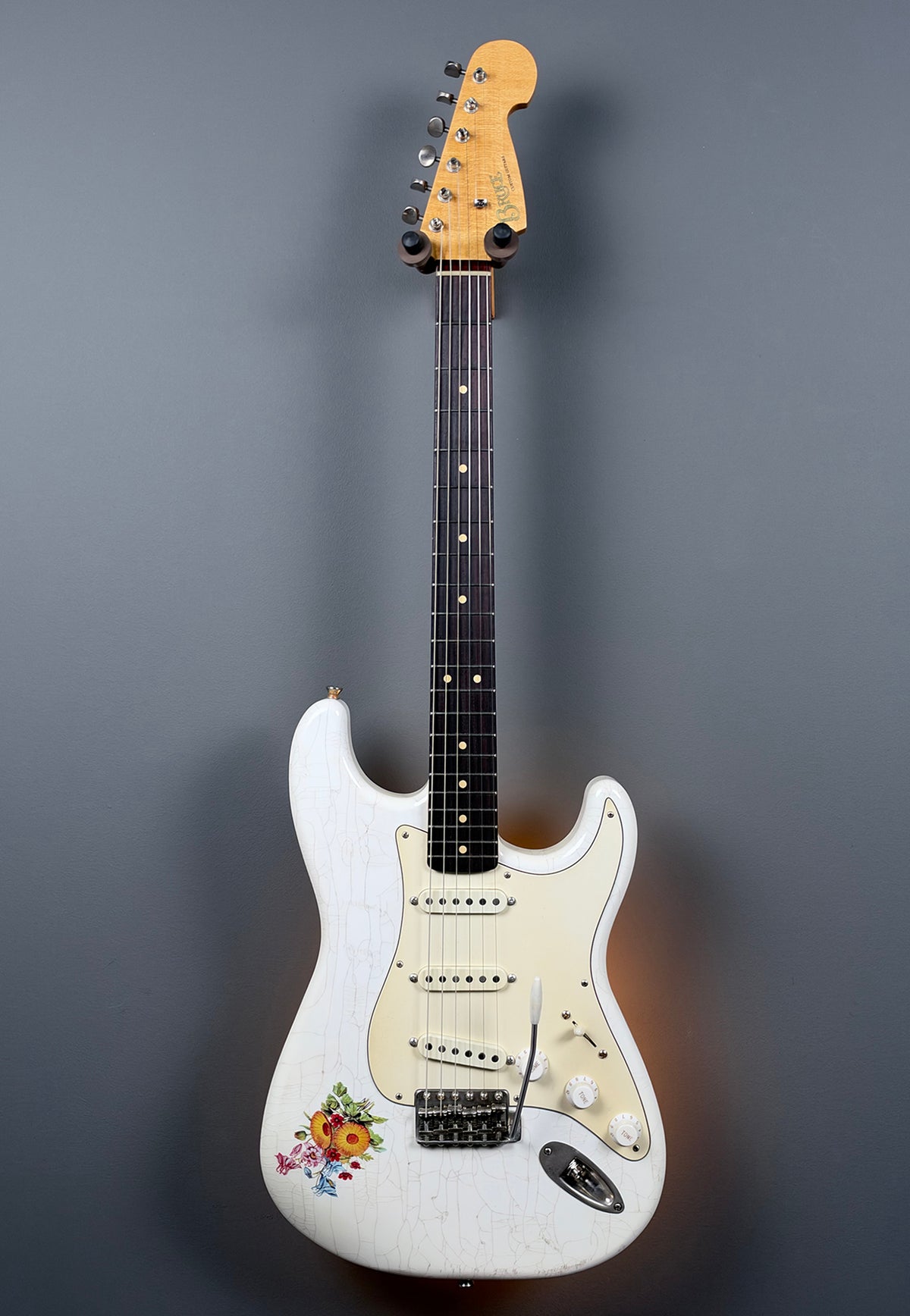 2026 Bruce Guitars Letter Series S Aged White Serial #26109