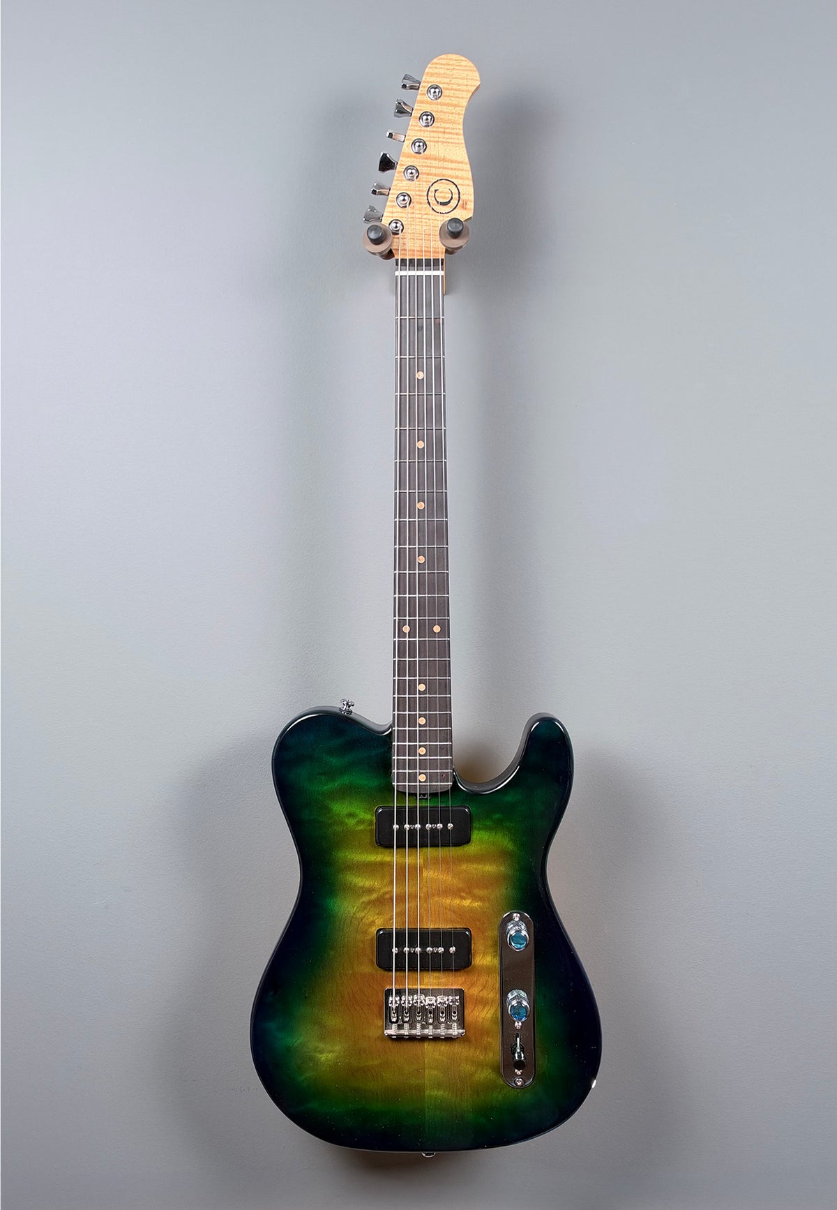 2026 Carlo Jamaica Burst Guitar front
