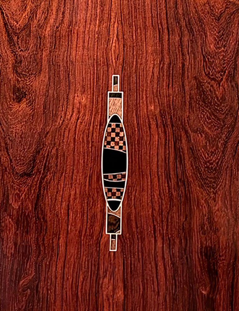 2026 Gillander Model 1 back inlay detail