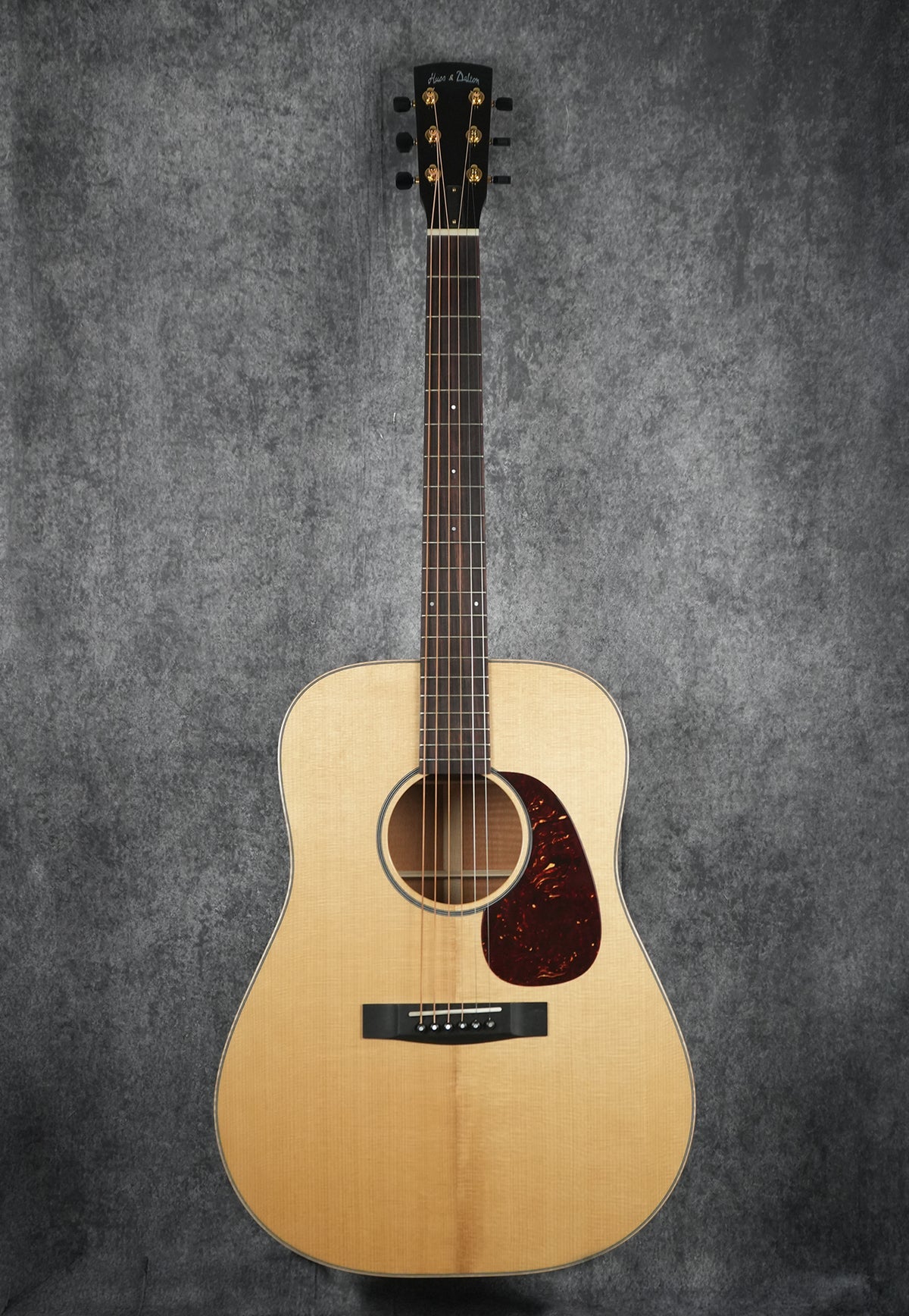 2026 Huss & Dalton DM: Thermo Cured Red Spruce Top, Figured Mahogany Back & Sides