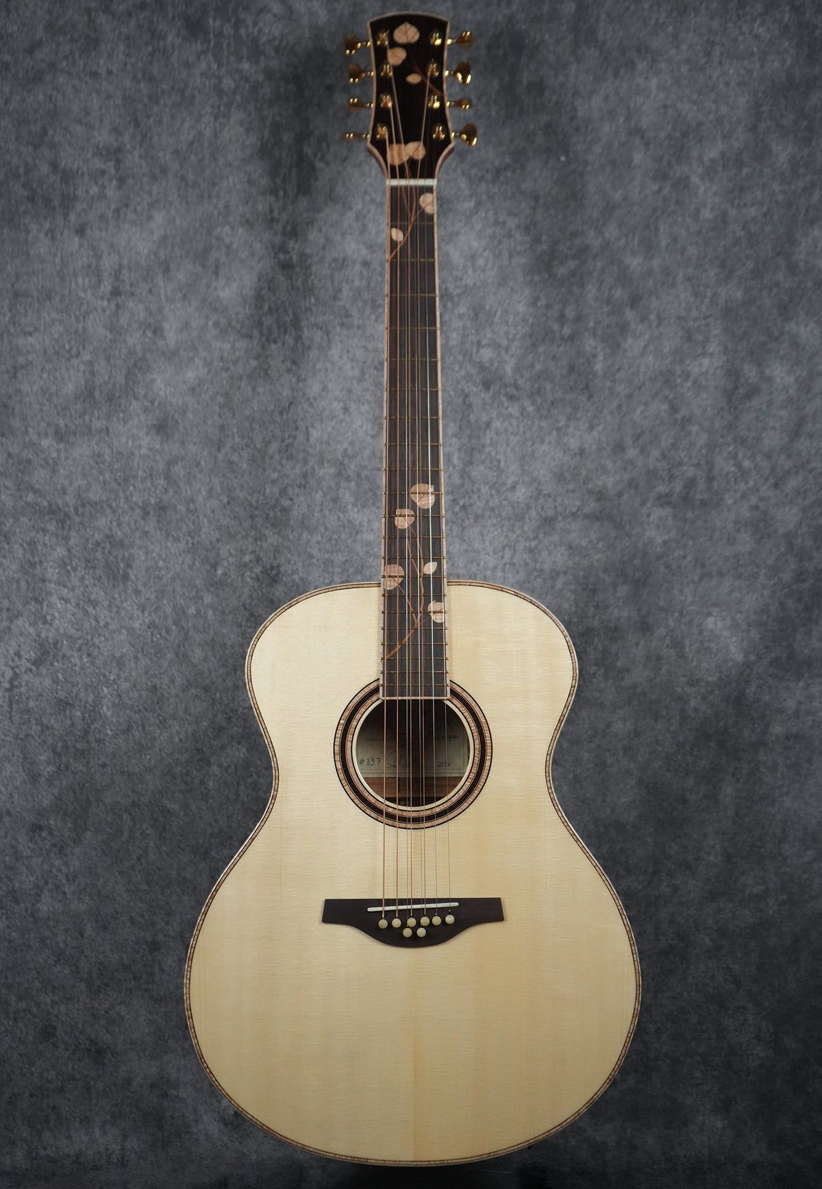 2026 Joel Stehr 8-String Grand Auditorium Botanical Marquetry Inlay Serial #GA13726