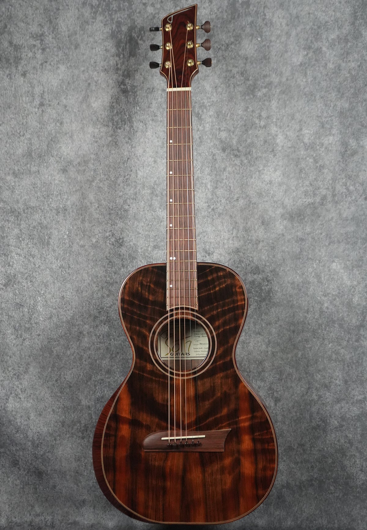 2024 Tyson Soth  Parlor Black Walnut and Sinker Redwood Guitar Serial #Par0522