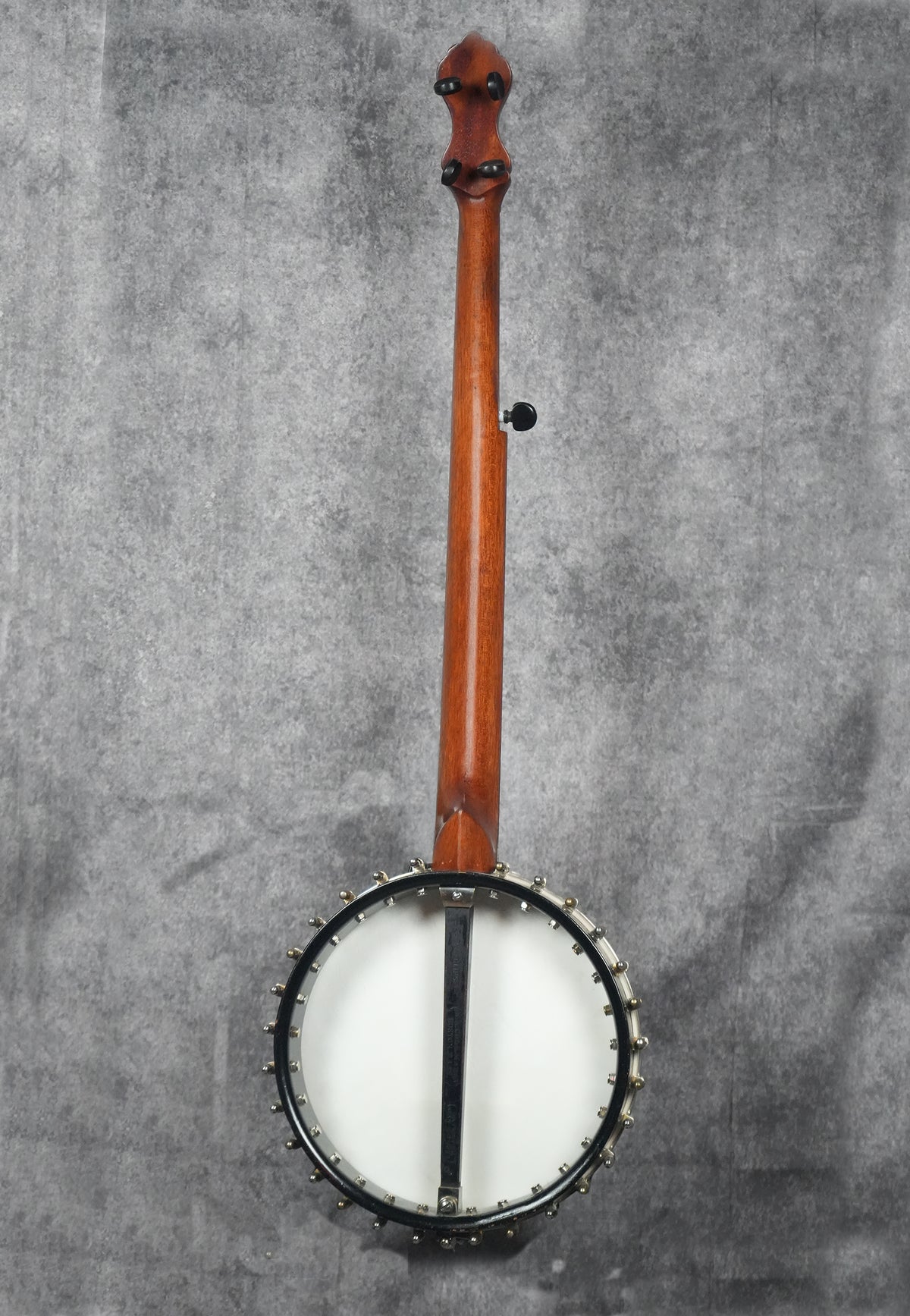 C1893 W. A. Cole Eclipse Man in the Moon Open Back Banjo Nylgut Strings