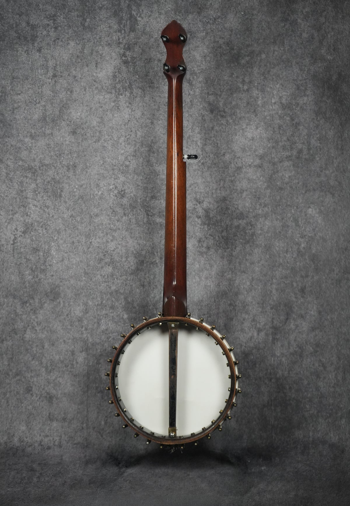 C1895 W. A. Cole Eclipse Man in the Moon Open Back Banjo Nylgut Strings Serial #2152